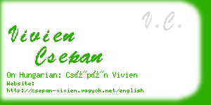 vivien csepan business card